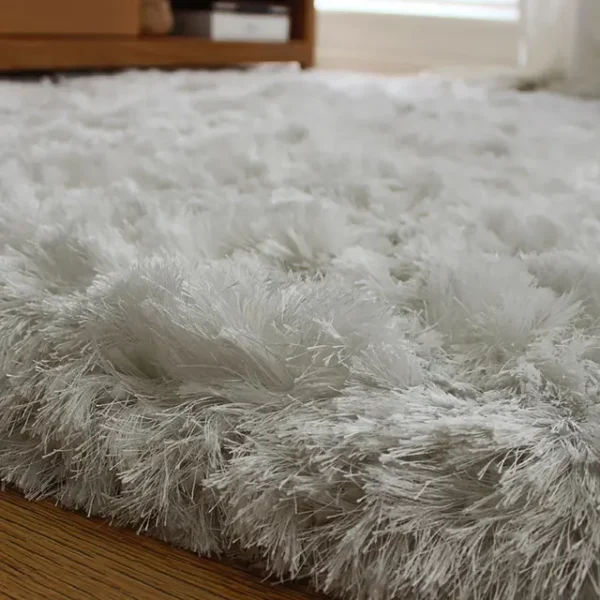Ultra Thick Plush Shaggy Rug White - Soft Luxury Fluffy Area Rug - Image 3